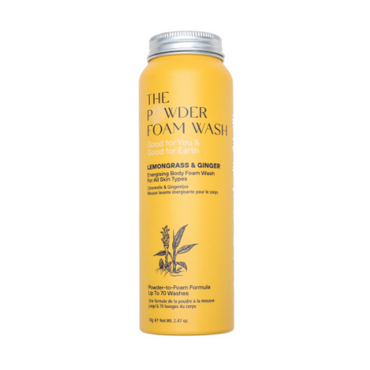 The Powder Foam Wash Lemongrass and Ginger Energizing Body Wash 70g