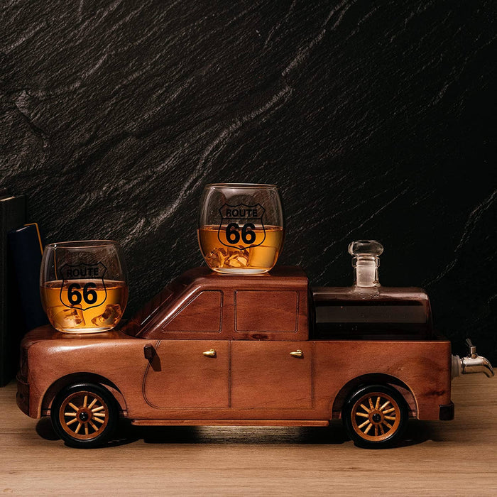 The Wine Savant /  Khen Glassware - The Wine Savant Truck Decanter F150