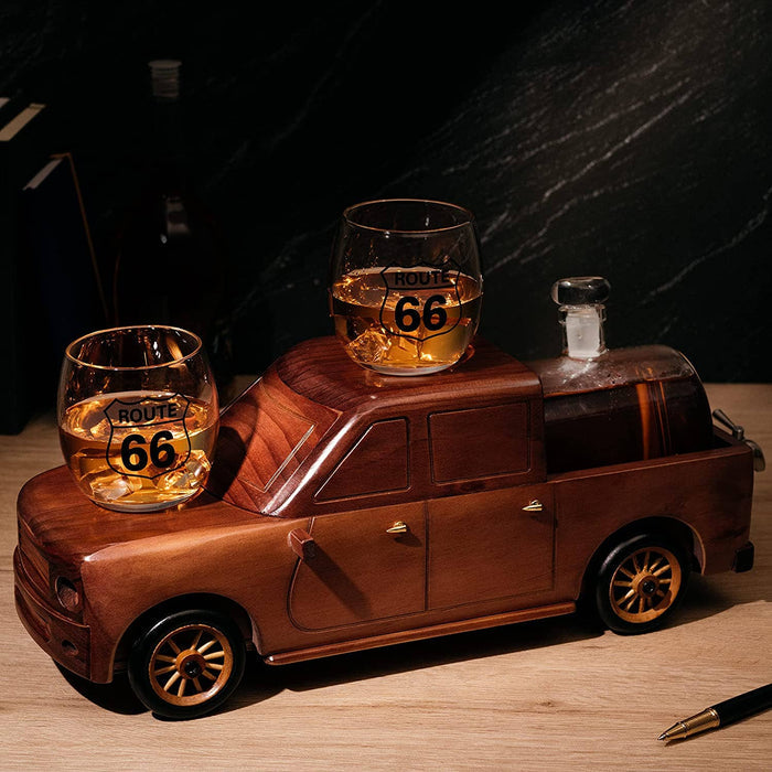 The Wine Savant /  Khen Glassware - The Wine Savant Truck Decanter F150