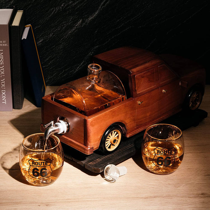 The Wine Savant /  Khen Glassware - The Wine Savant Truck Decanter F150