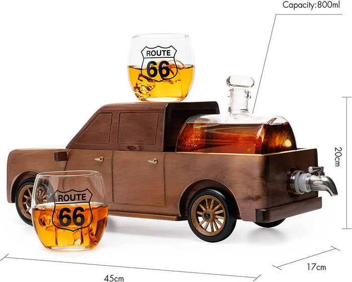 The Wine Savant /  Khen Glassware - The Wine Savant Truck Decanter F150