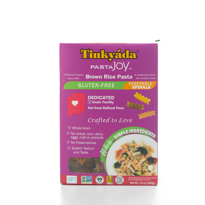 Tinkyada Brown Rice Pasta Vegetable Spirals 340g