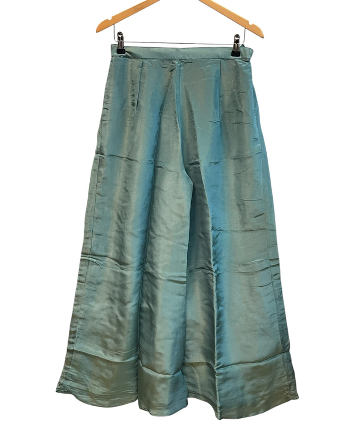 UK 12 / 38" - Light Blue - Ladies Sharara / Palazzo Trousers Suit - UK Stock - Sangeet / Henna / Weddings - DIL2740 TT