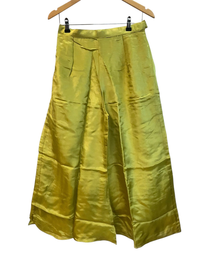 UK 12 / 38" - Yellow - Ladies Sharara / Palazzo Trousers Suit - UK Stock - Sangeet / Henna / Weddings - DIL2740 TT