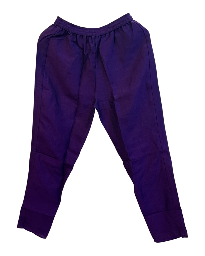 UK 14 / 40" - Purple - Crepe Ladies Anarakali Trousers Suit - Sangeet / Henna / Temple - OC16117 JY
