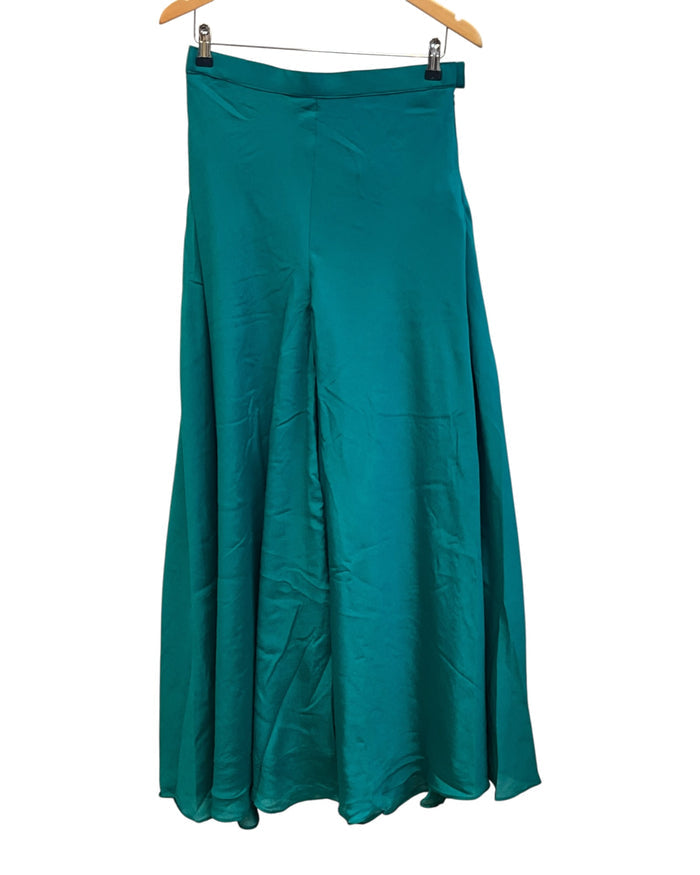 UK 16 / 42" - Turquoise - Ladies Sharara / Palazzo Trousers Suit - UK Stock - Sangeet / Henna / Weddings - DIL9427 JY