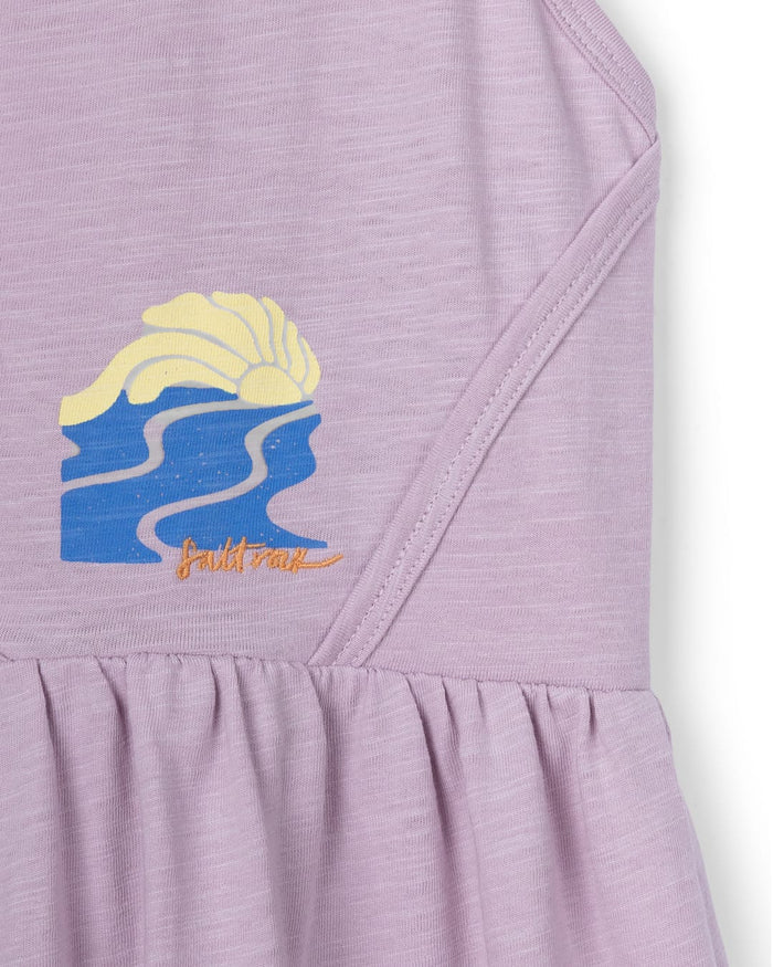 Vacay Kids Dress in Purple