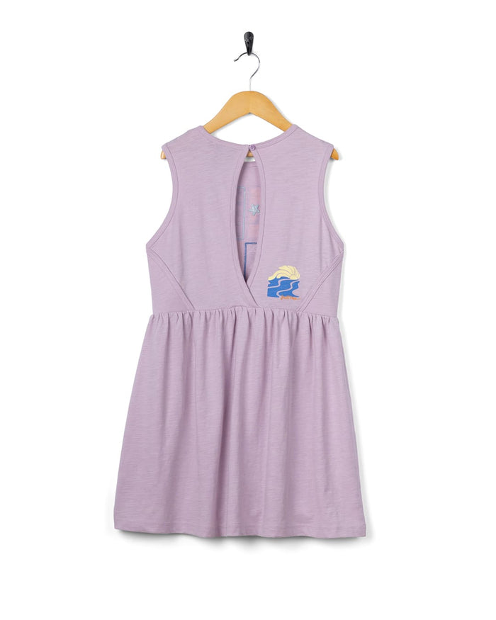 Vacay Kids Dress in Purple