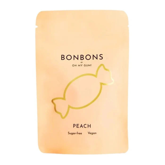 Vegan Peach-Flavored Sugar-Free Bonbon Candies - 10pcs