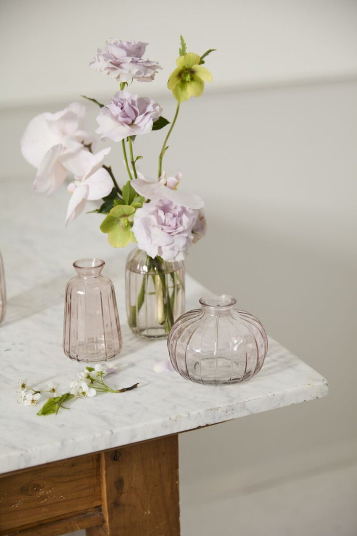 Vintage-inspired Glass Budvase (Set of 3)