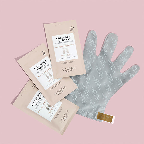 Voesh Collagen Gloves with Argan Oil + Floral Extracts