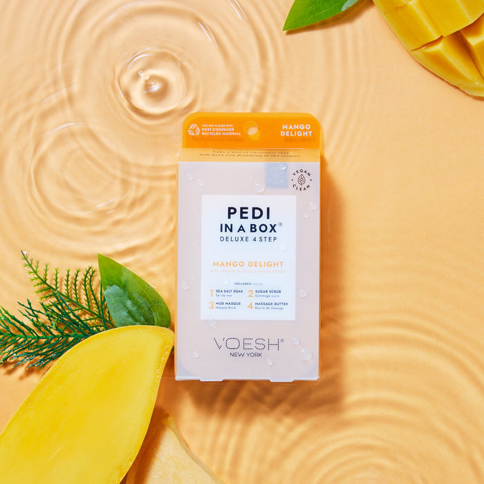 Voesh Deluxe 4 Step Pedi-in-a-Box Mango Delight