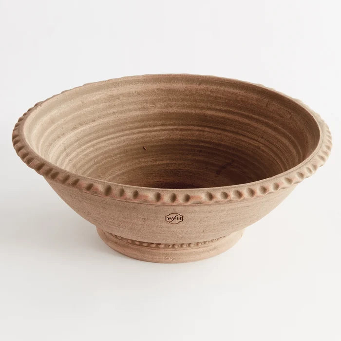 Wakefield Manchette Low Bowl #12 | Tan - Magnolia Lane co. Home + Garden + Gift