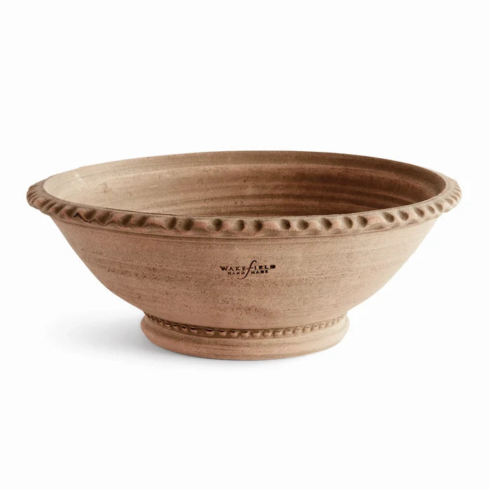 Wakefield Manchette Low Bowl #12 | Tan - Magnolia Lane co. Home + Garden + Gift