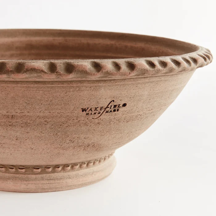 Wakefield Manchette Low Bowl #12 | Tan - Magnolia Lane co. Home + Garden + Gift