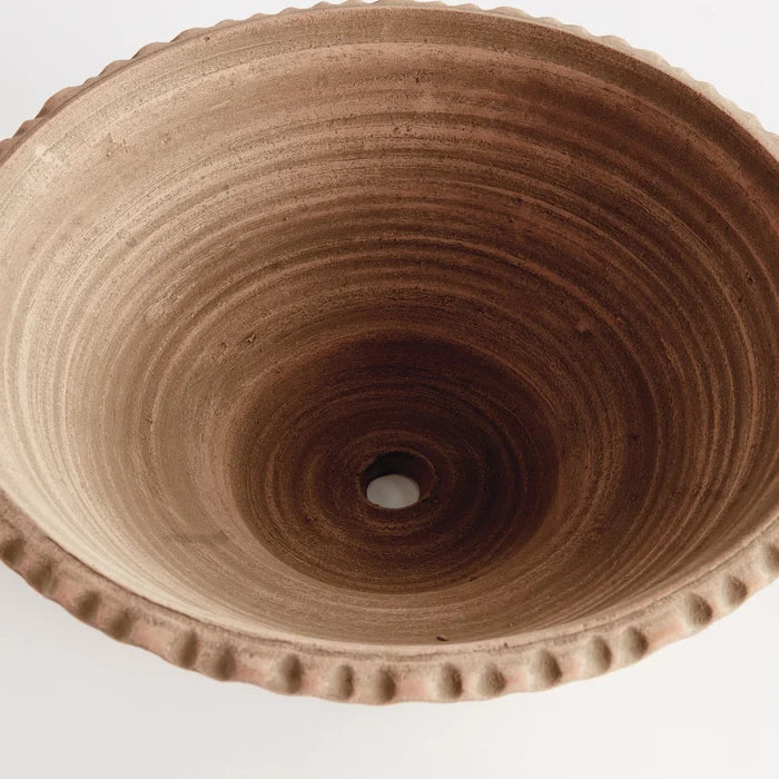Wakefield Manchette Low Bowl #12 | Tan - Magnolia Lane co. Home + Garden + Gift