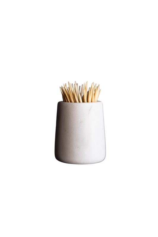 White Marble Toothpick Holder - Magnolia Lane co. Home + Garden + Gift