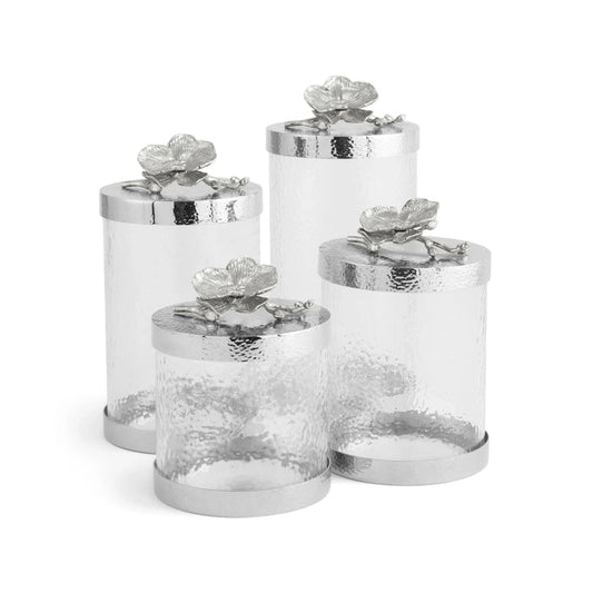 Michael Aram White Orchid Canisters