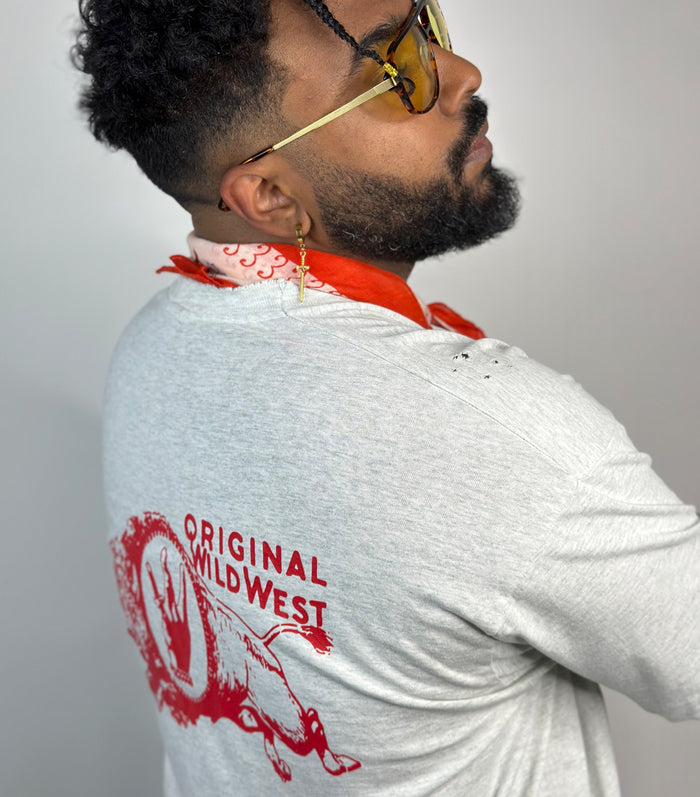 Wild Westside - Buffalo Pocket T-Shirt 2 (Heather Grey)