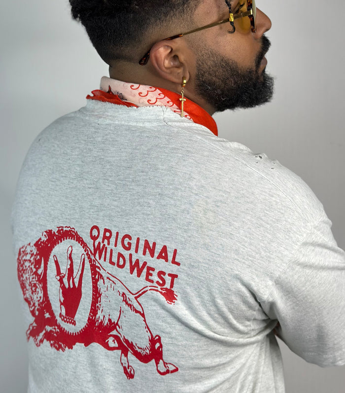 Wild Westside - Buffalo Pocket T-Shirt 2 (Heather Grey)