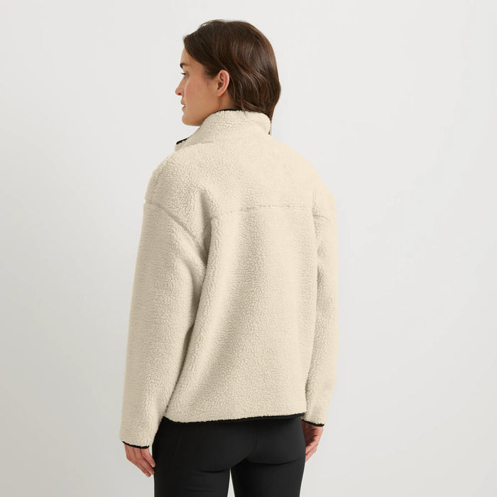 Women's Chilali Faux Shearling Fleece Jacket-Oyster-Regular-1