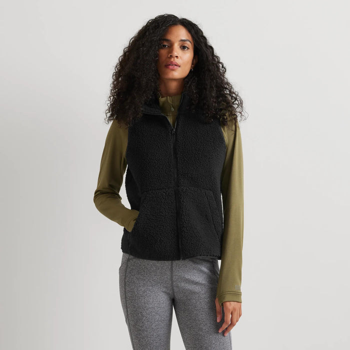 Women's Chill Out Fleece Vest-Black-Regular-6