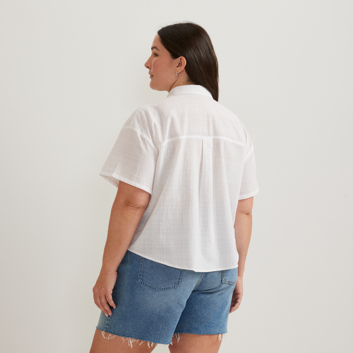 Women's Destination Two-Pocket Utility Shirt - Indigo-White-Plus-F1