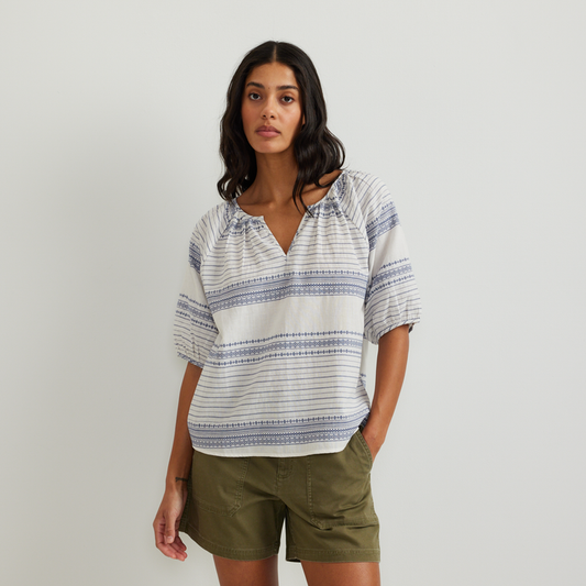Women's Women's Dobby Striped Shirt-Dusk-Regular-C1