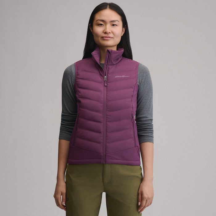 Women's MotionLoft Hybrid Down Vest-Rosewood-1