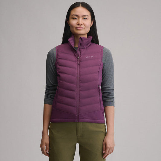 Women's MotionLoft Hybrid Down Vest-Rosewood-1