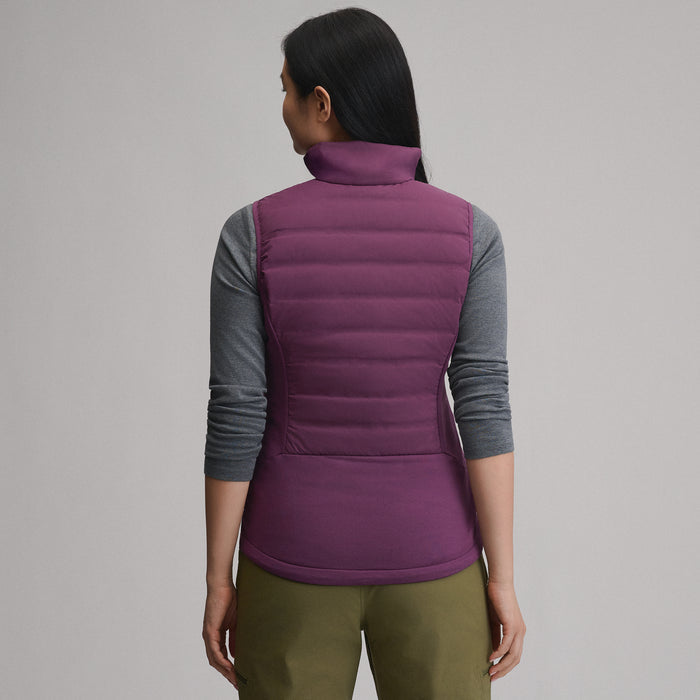 Women's MotionLoft Hybrid Down Vest-Rosewood-2