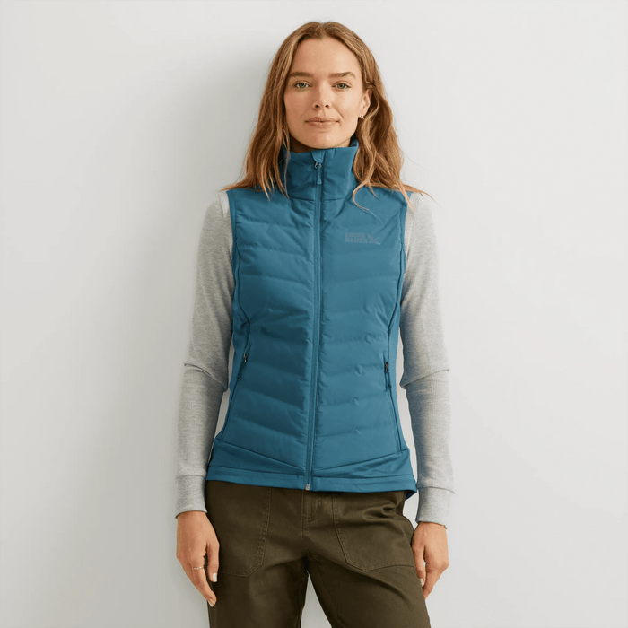 Women's MotionLoft Hybrid Down Vest-Sea Blue-Regular-3