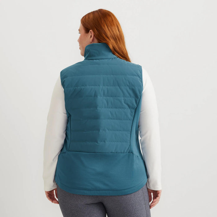 Women's MotionLoft Hybrid Down Vest-Sea Blue-Plus-11