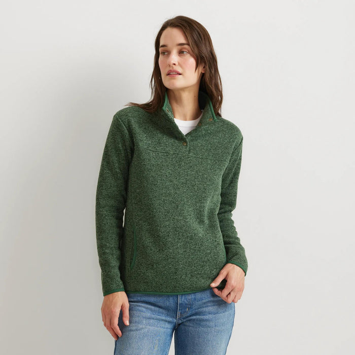 Women's Radiator Fleece 2.0 Snap Mock Pullover-Dk Hunter-Regular-2