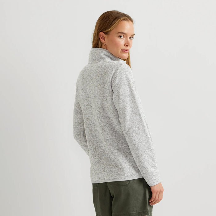 Women's Radiator Fleece 2.0 Snap Mock Pullover-Lt Gray-Regular-4