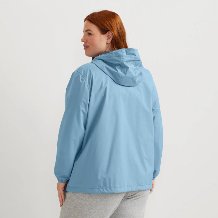 Women's Rainy Pass Water-Repellent Hooded Jacket-Blue Fog-Plus-4