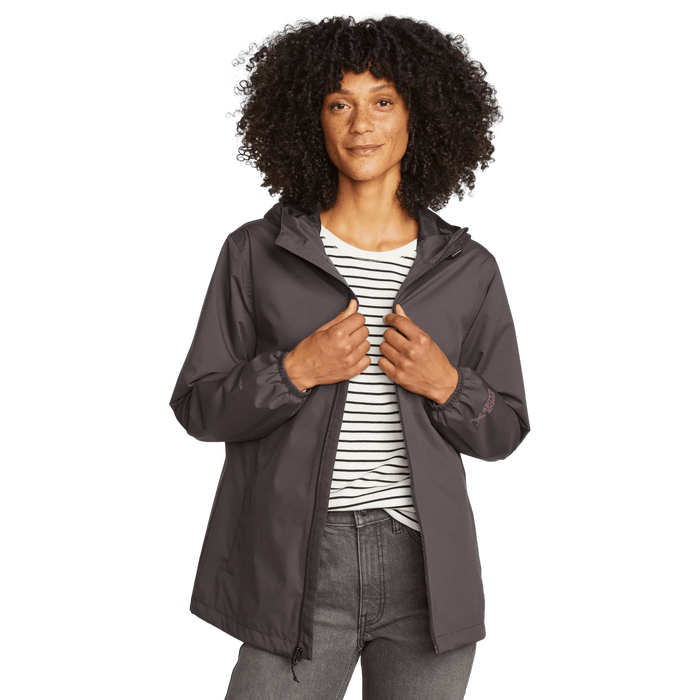 Women's Rainy Pass Water-Repellent Hooded Jacket-Aubergine-Regular-6