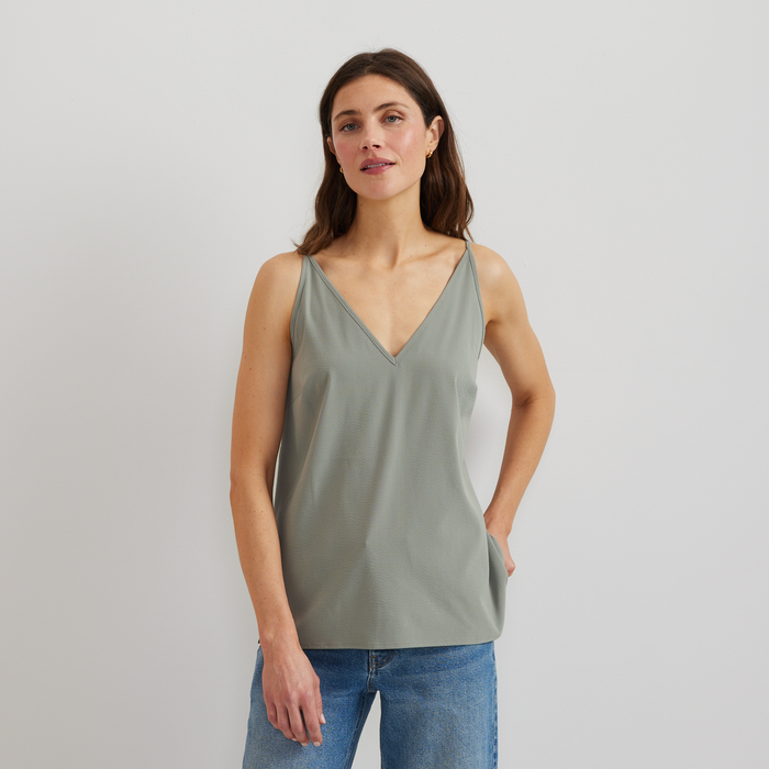 Women's Rio Textured Tank-Sage-Regular-C1