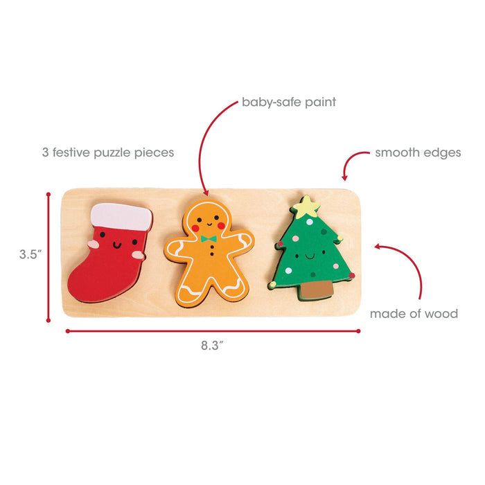 Wooden Christmas Holiday Puzzle