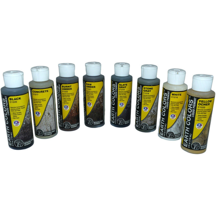 WOODLAND SCENICS Earth Colors Liquid Pigment (8 Fl. oz)