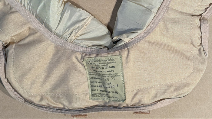 Yoke and Collar for Interceptor Body Armor